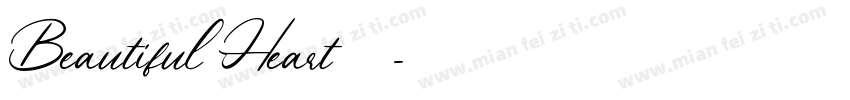 Beautiful Heart英文字体字体转换